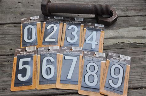 house numbers in metal|metal reflective house numbers.